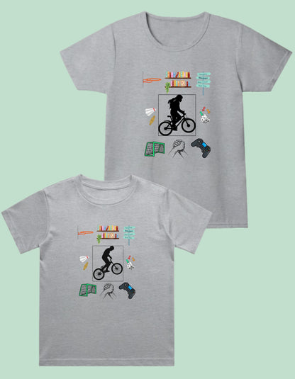 Set of 2 T-Shirts (Boy & Girl) -Twinning Tees