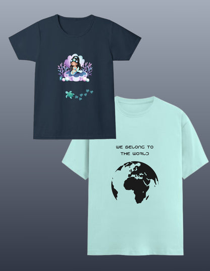 Set of 2 T-Shirts- Parent(unisex) & Daughter Tees