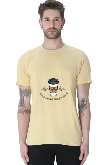 Round/crew neck T-shirt for men